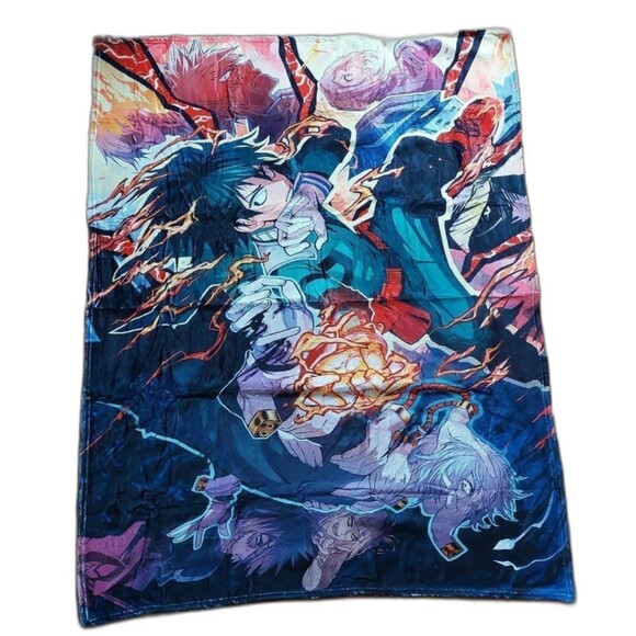 Kids My Hero Academia Blanket Anime Throw Soft Flannel 40 x 50" Izuku Midoriya - Picture 1 of 6